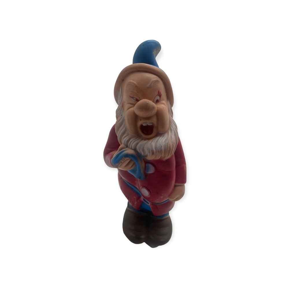 VTG 50s 60s Walt Disney Productions Snow White 7 Dwarfs SNEEZY Rubber Squeak Toy